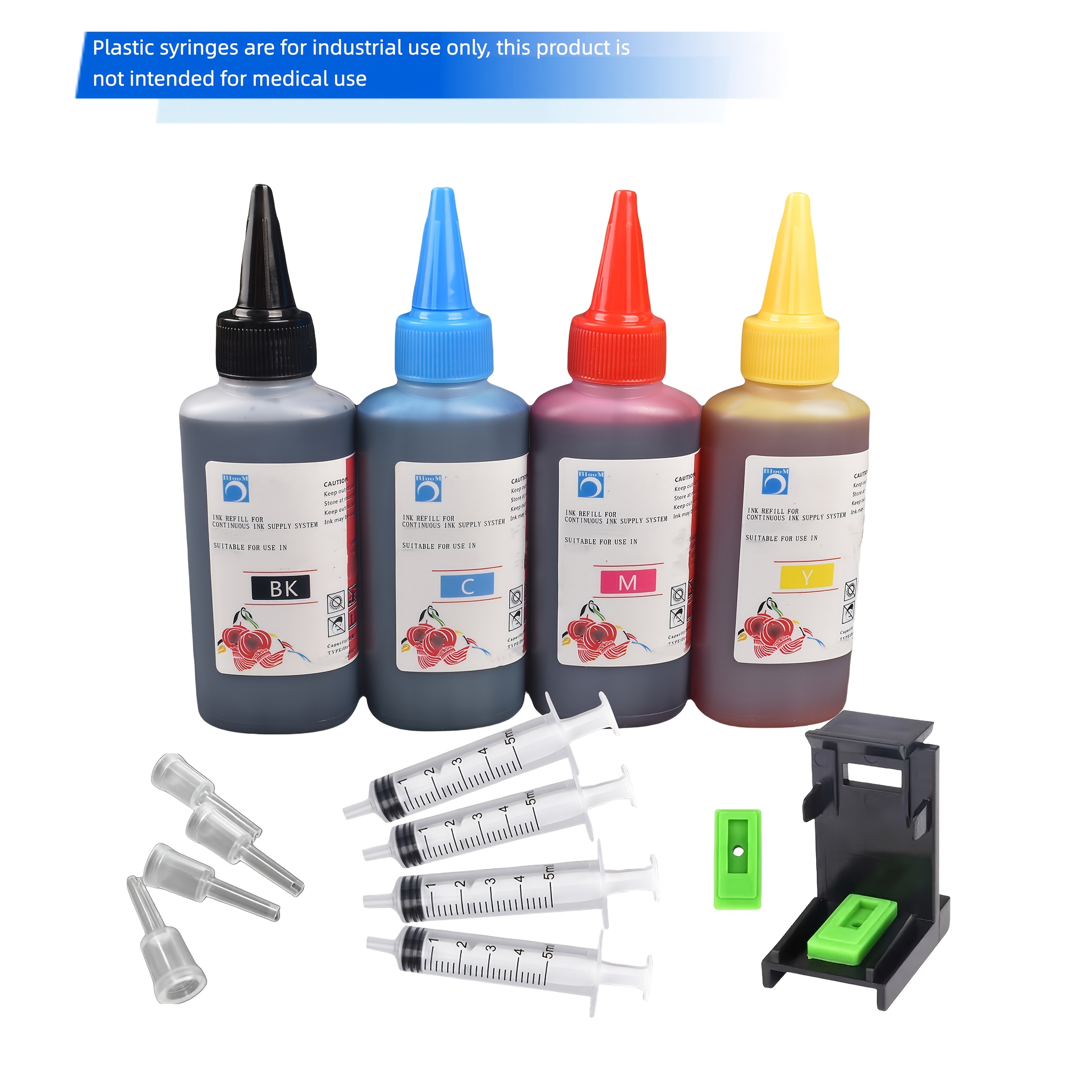 Image of 4ink Refill Ink Kit For 301xl 305xl 304xl Ink Cartridge For Ink 2540 2050 2510 2620 2630 2632 5030 5020 3720 3730 Printer 100ml Each Dye Ink