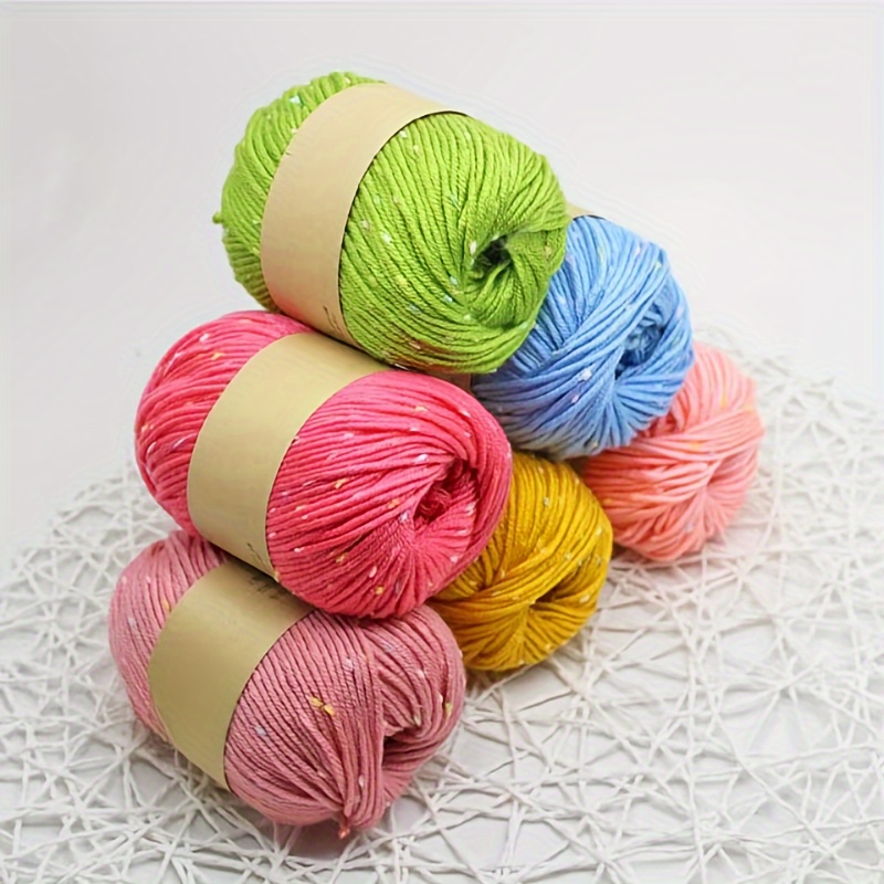 

Silk Blend Yarn 50g Skein - Soft Skin-friendly Silk, Wool, Cashmere Mixed Fiber Yarn, Multicolor Speckled Hand Knitting/crochet Supplies