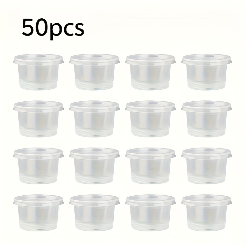 50pcs 8oz/240ml Transparent Plastic Cups, Cupcake Cups, Dessert Cups, Fruit, Ice Cream Cups, Cake Pudding Party Gathering Cups, Soup Cups, Cold Hot Universal Cups