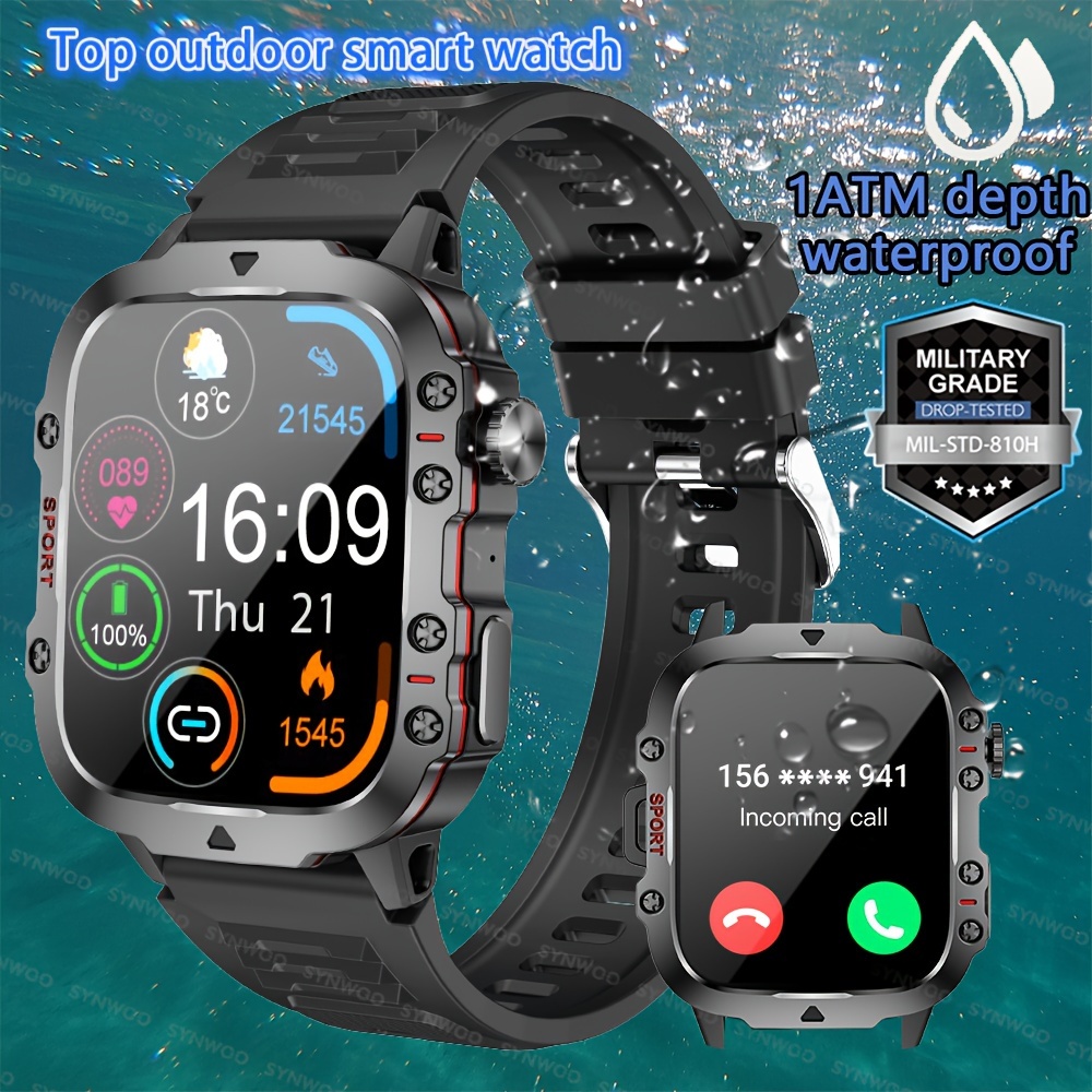 Orologio Smartwatch Uomo Fitness Chiamate: Orologi Smart Watch 1,54 Rotondo  Touch Schermo Contapassi Cardiofrequenzimetro Pressione Sanguigna Sportivo  Tracker Impermeabile Compatibile Android con iOS 