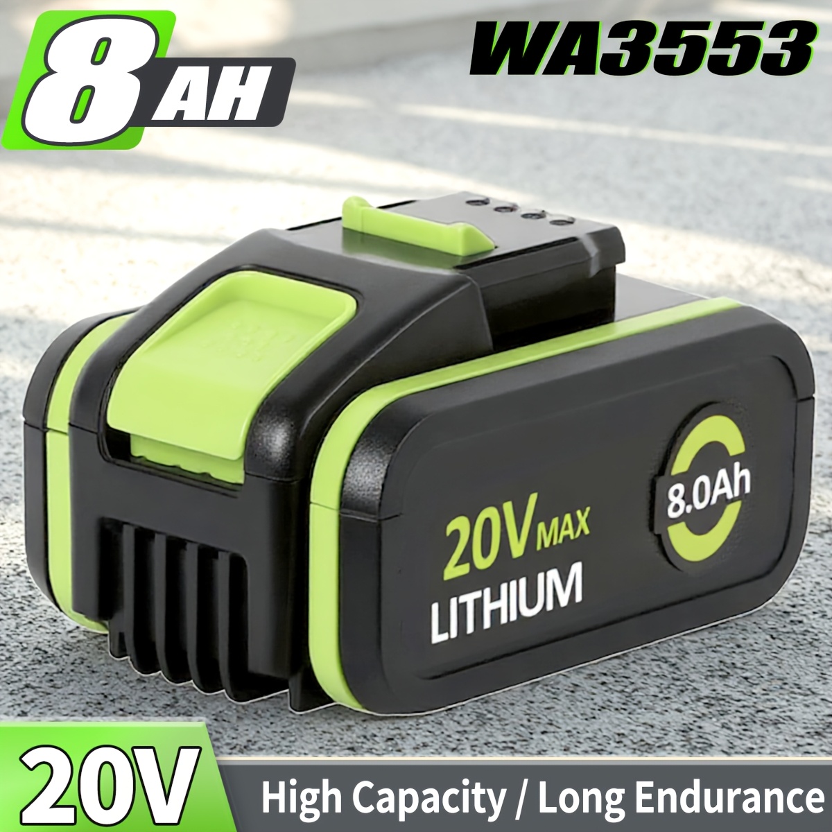 1/2/4Paket 20V 8.0Ah Baterija Za Worx Li-ion Nadomestna Baterija Za 20V WA3551, WA3551.1 WA3553 WA3553.2 WA3641 WG629E WG546E WU268 WX166.4