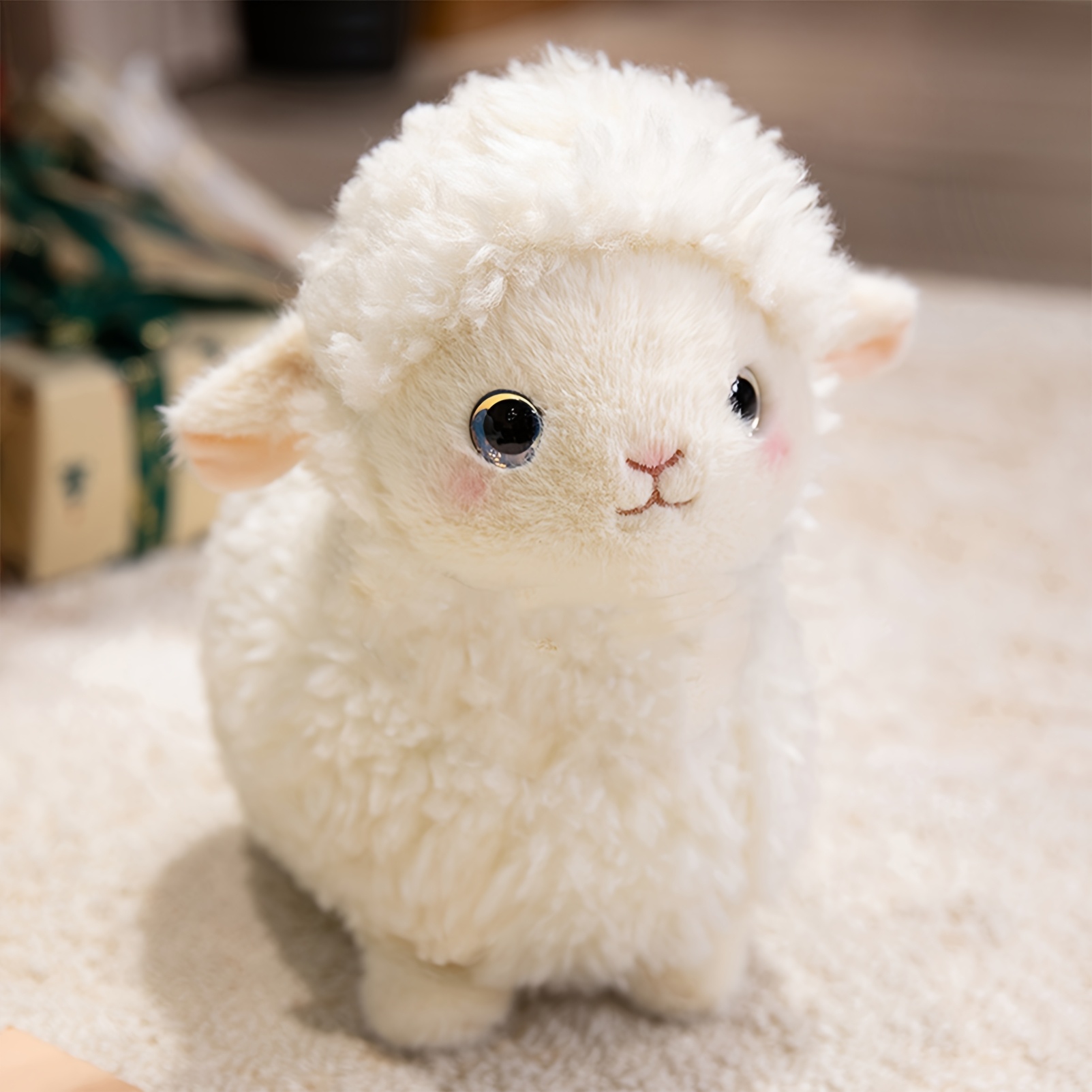 Image of 25cm/9.84in Cute Sheep Alpaca Plush Toy Kids Cute Stuffed Animal Doll Soft Children Toy Gift Kids Room Decoration