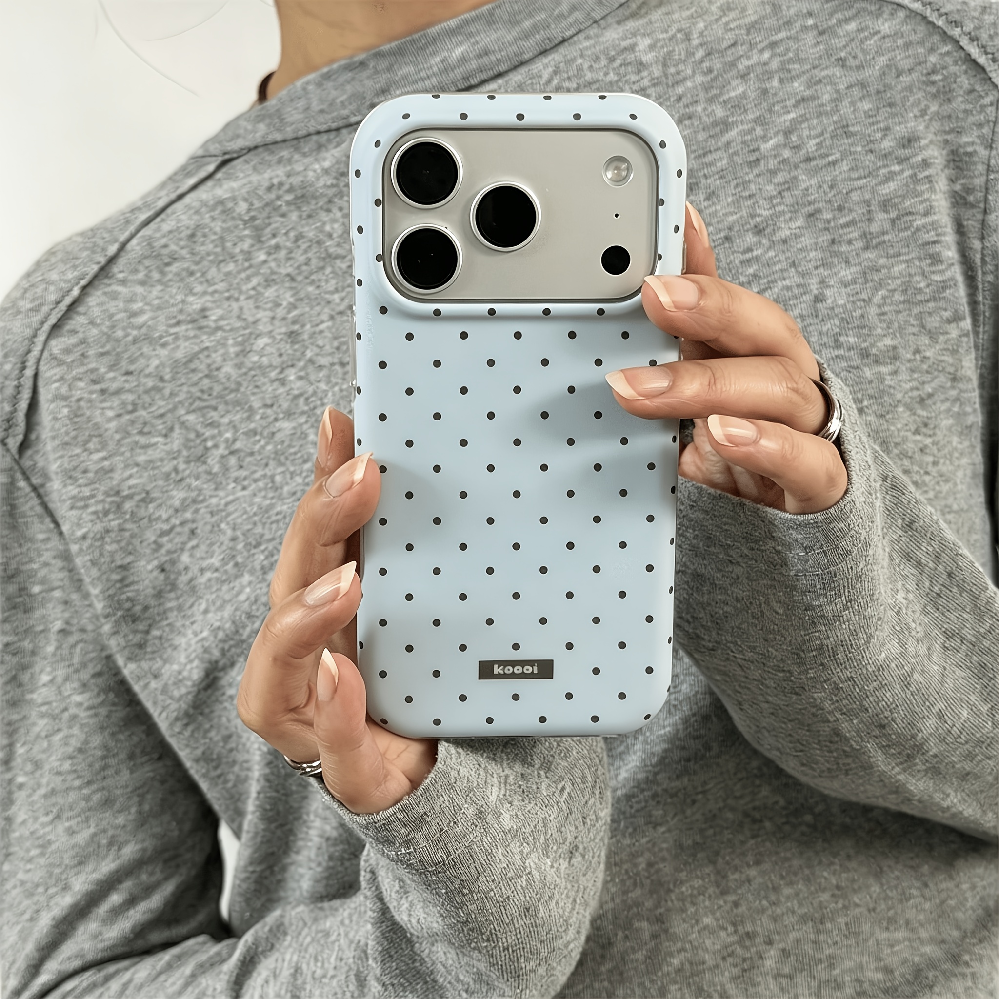 TEMU Phone Case: Fashionable Polka Dot Tag Pattern Phone Case, Suitable For Iphone 18, Iphone 18 Pro Max, Iphone 18 Pro/16/11/13/ Plus/15 Pro/15 Pro