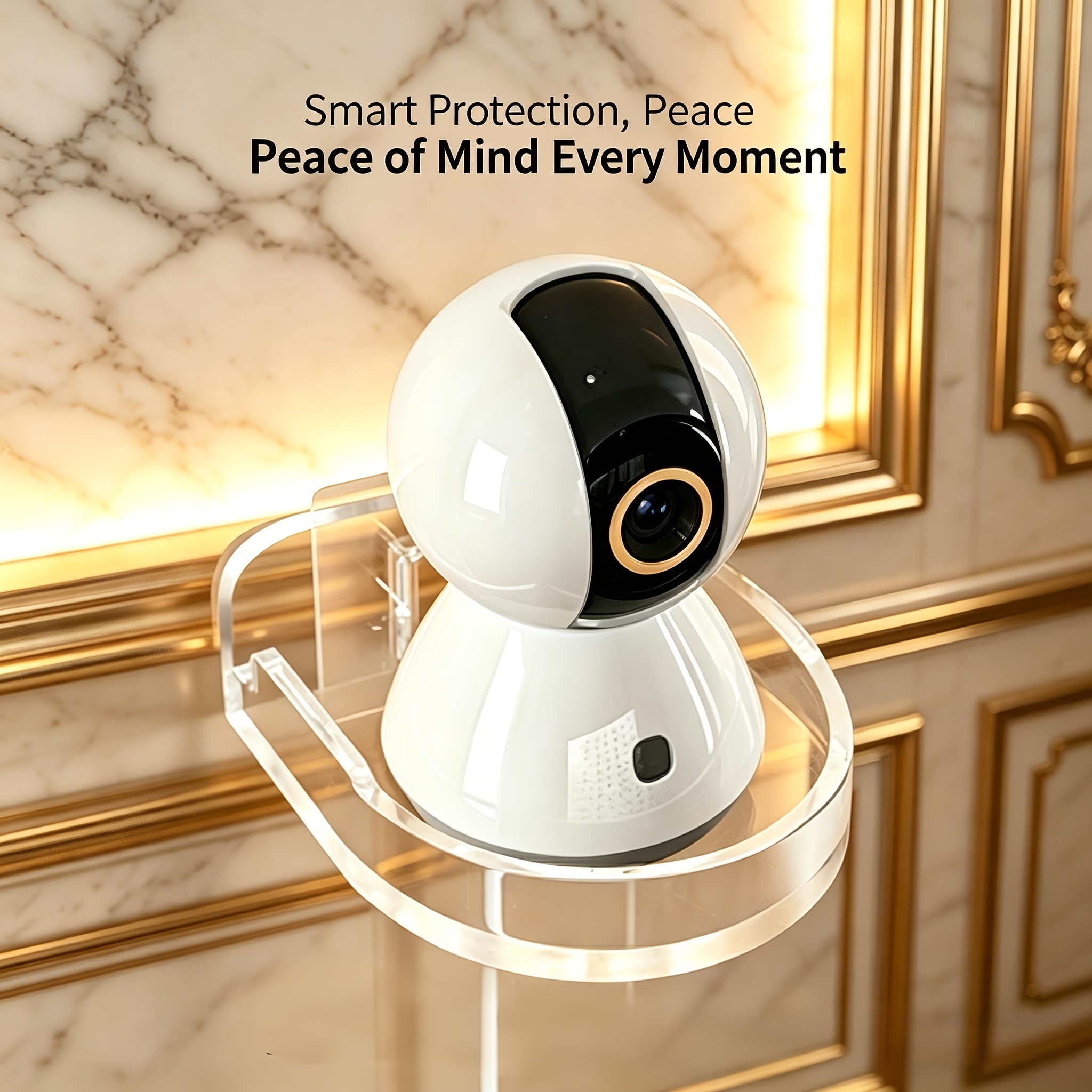 TEMU Soporte de cámara de seguridad resistente sin taladro, soporte de pared ajustable de capacidad, seguro y estable, universal para ahorrar , fácil
