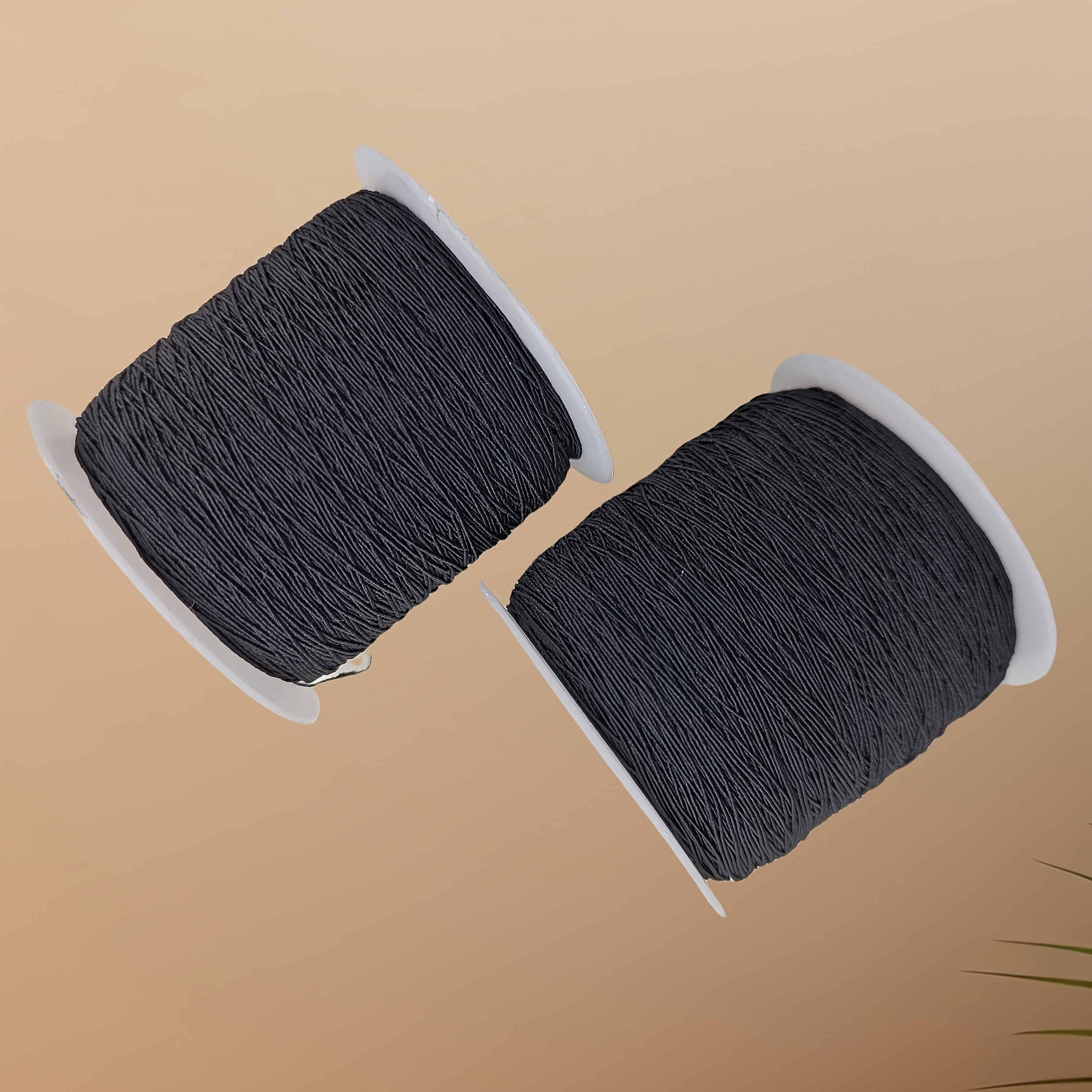 4 Bobines Cordon Élastique Couture - Noir/Blanc - 110m Total - Pour Fronces, Machine à Coudre, Bijoux