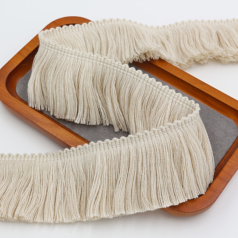 TEMU Décoration de table, bordure de jupe en dentelle à pompons épaissie de 5 cm de large, couverture de canapé, sac, doublure de chapeau