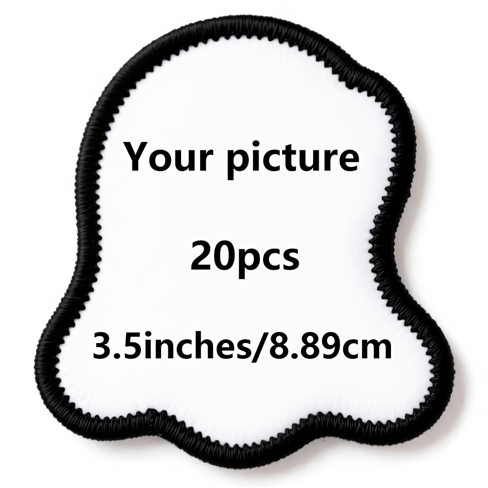 TEMU Customized Embroidered Patches, Personalized Motorcycle Club Badges, Custom Logo Patches For Jackets, Vests, Uniforms & Workwear, 3.5 Inches