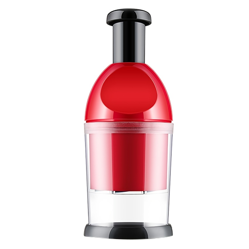 TEMU Food Chopper, Easy To Clean Manual Hand Vegetable Chopper Dicer, Dishwasher Safe Slap Onion Chopper For Veggies Onions Garlic Nuts Salads