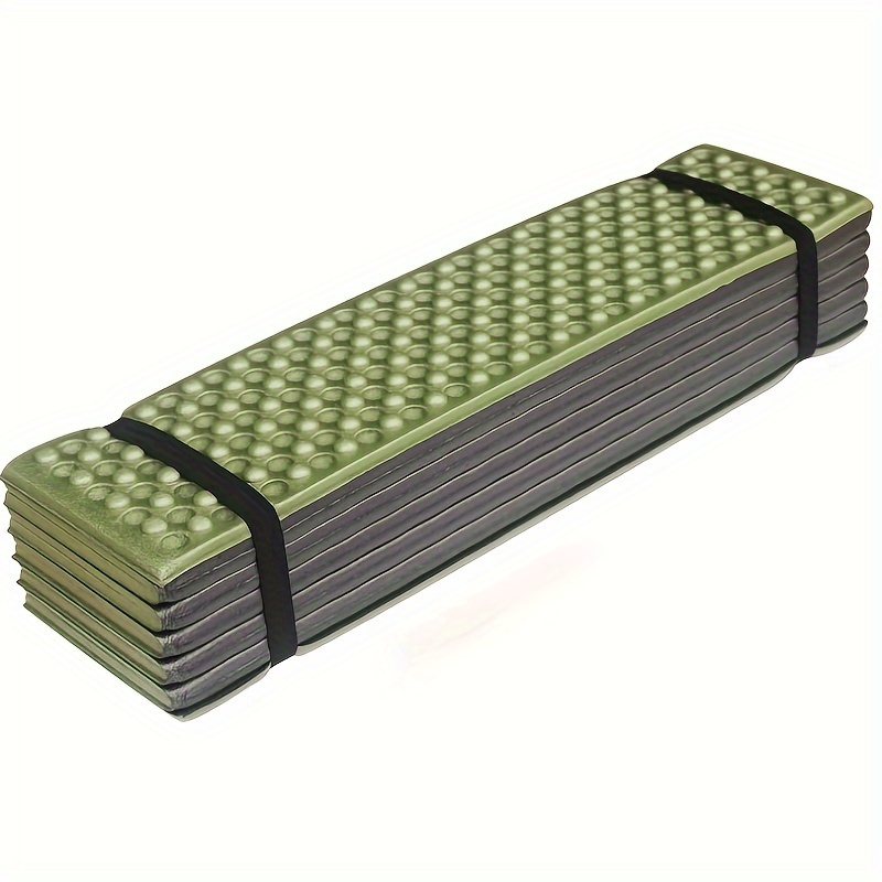 TEMU Portable Foam Sleeping Mat - Soft, Comfortable, Moisture-proof Pe Material, Foldable Design For , Ideal For Camping, , And Indoor Use (orange, Green, )