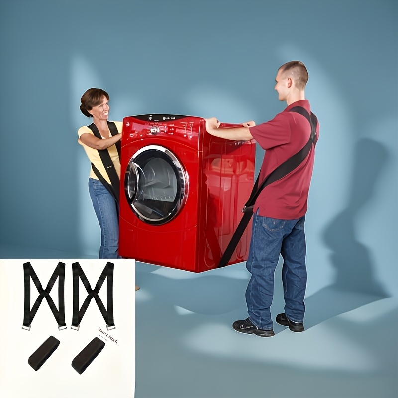 E-shop [Möbeltransport-Helfer] 4-teiliges Set robuste Möbeltransportgurte - Verstellbare schwarze Schultergurte, dicke und strapazierfähige