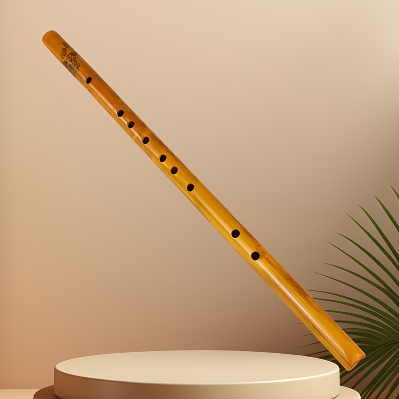 

Classic Ginger Bamboo 6-hole Recorder, 17" Treble Flute For Beginners - Ideal For Ensembles & Orchestras