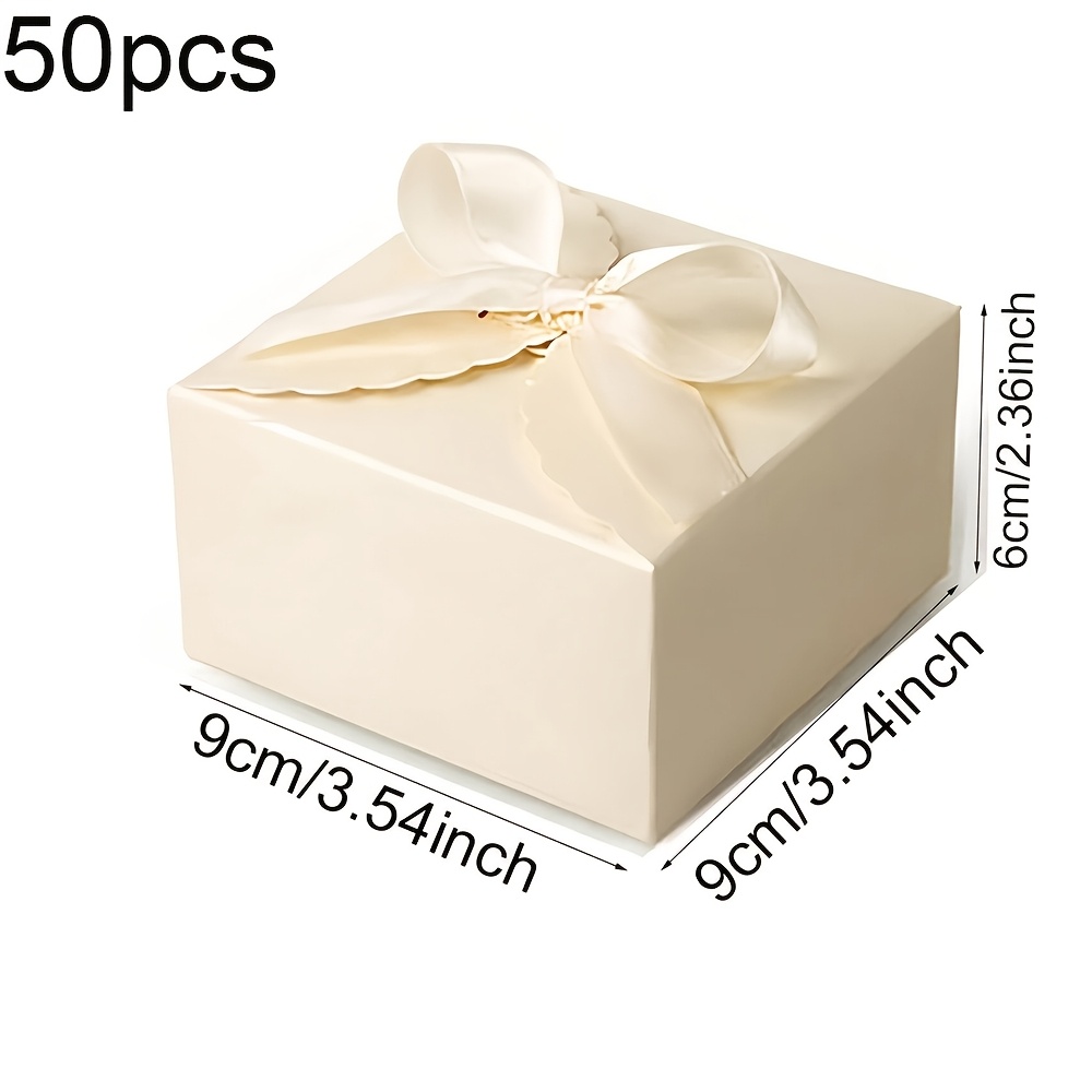 TEMU 50pcs/Pack Boîte Cadeau pour Fête, Emballage Facile, Boîte Cadeau Haut de Gamme pour Mariage, , Boîte à Bonbons, Boîte Cadeau d'Anniversaire