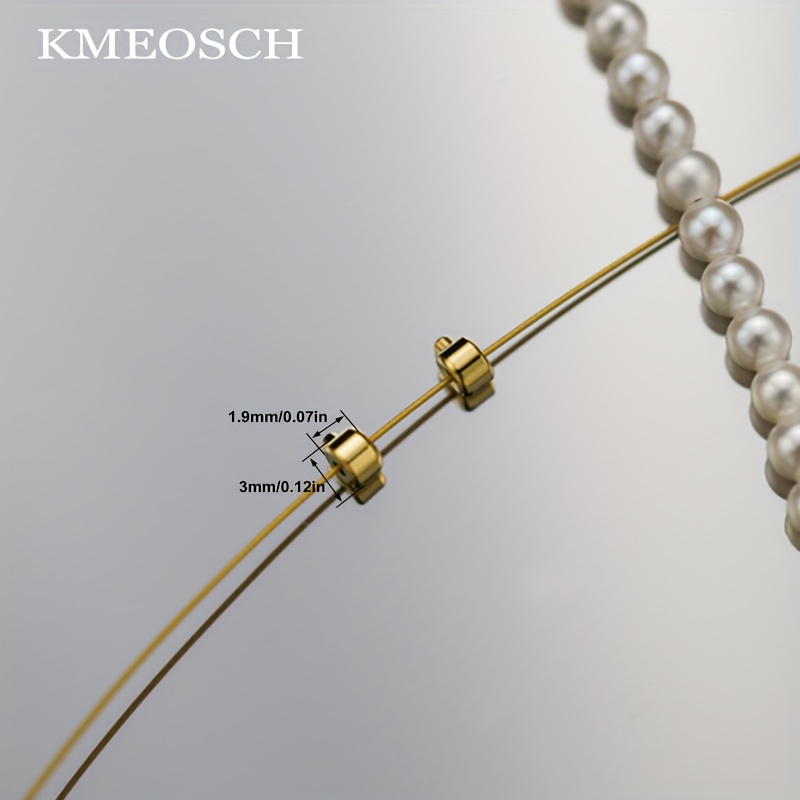 Brass Crimp Beads and Stopper Beads for Jewelry Making