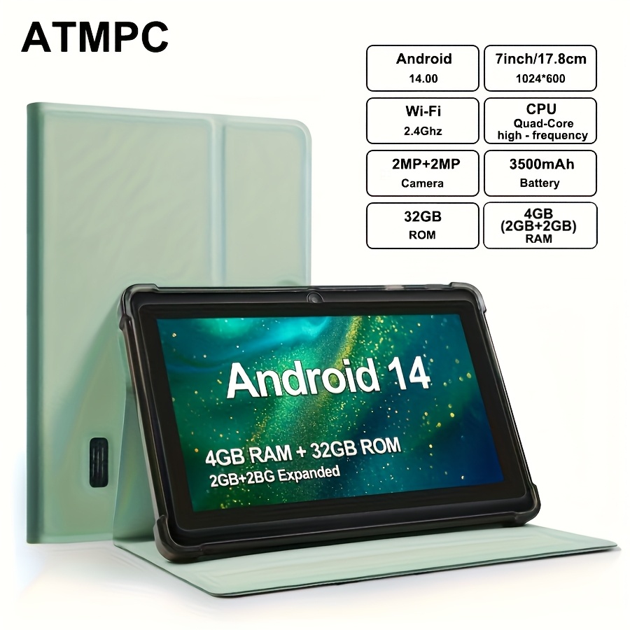 7-inch Core High 14 Tablet 4gb (2gb+2gb Expansion) + 32gb Rom 3500mah Wi-fi 6 Battery Ips Hd Cameras 2025 Heavyweight Upgrade Computer Pc