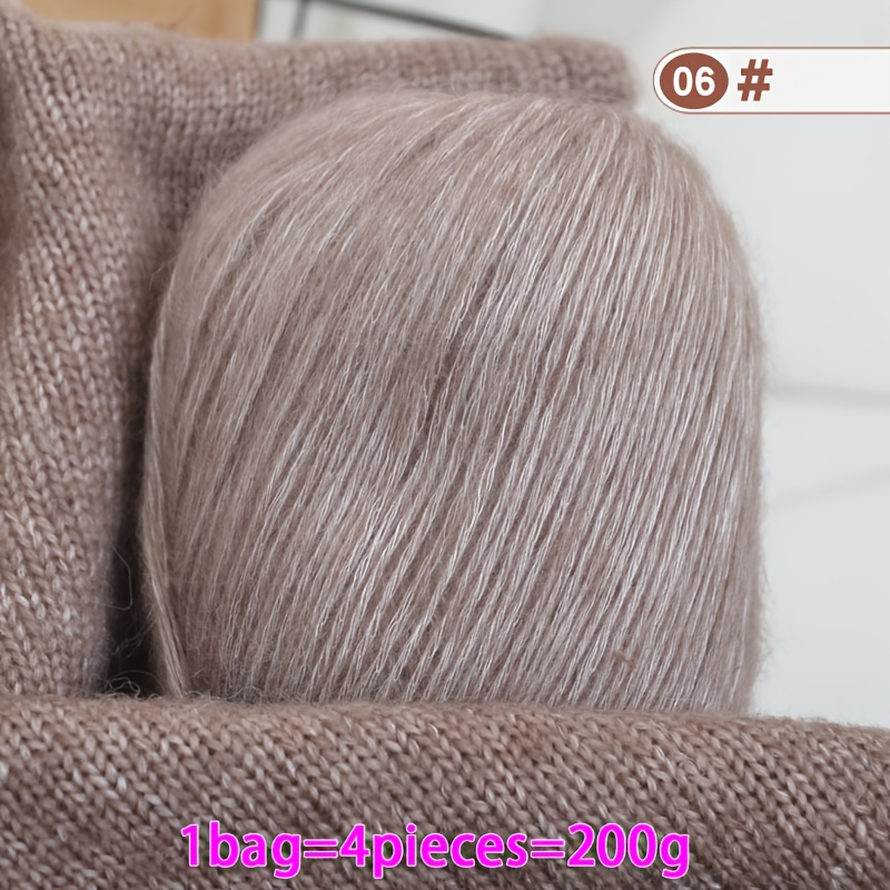 TEMU Spun, Lightweight, Warm, Medium-thick Cashmere Yarn, Hand-knitted Material, Used For Knitting Coats, Sweaters, Scarves, Hats And Other Clothing