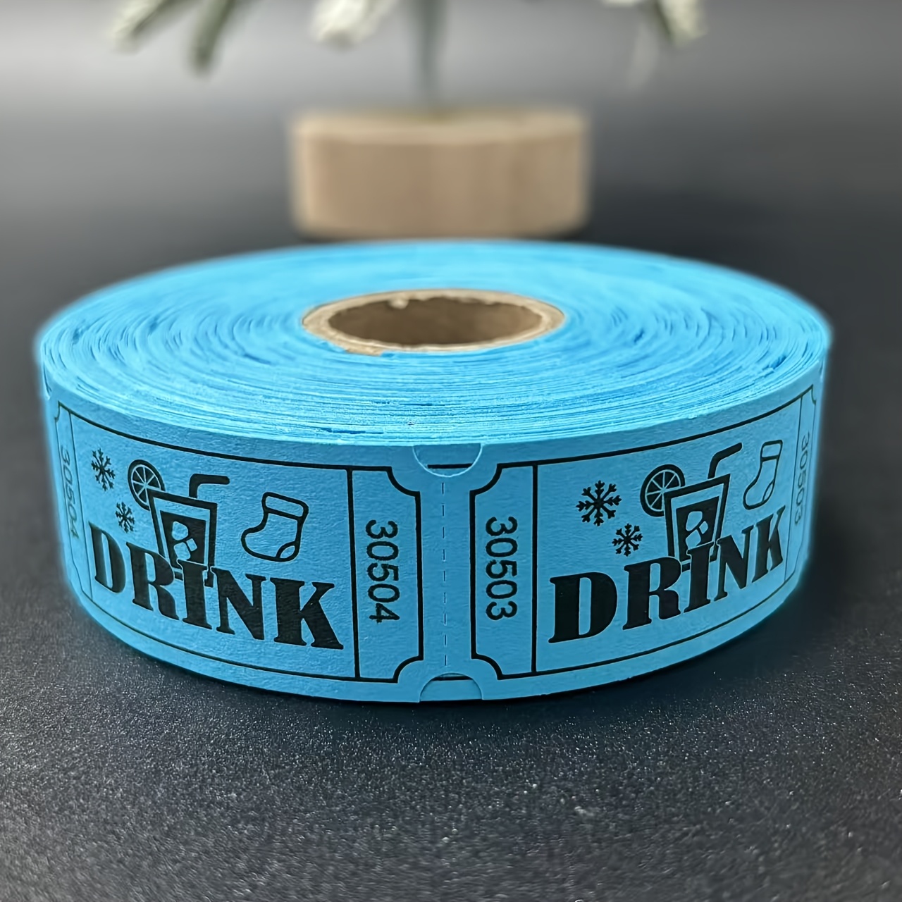 TEMU 500pcs Tickets Rolls, Drink Tickets Single Roll For Events, Leisure, Movie Watching, Entertainment, Class Reward And Prizes (4-)