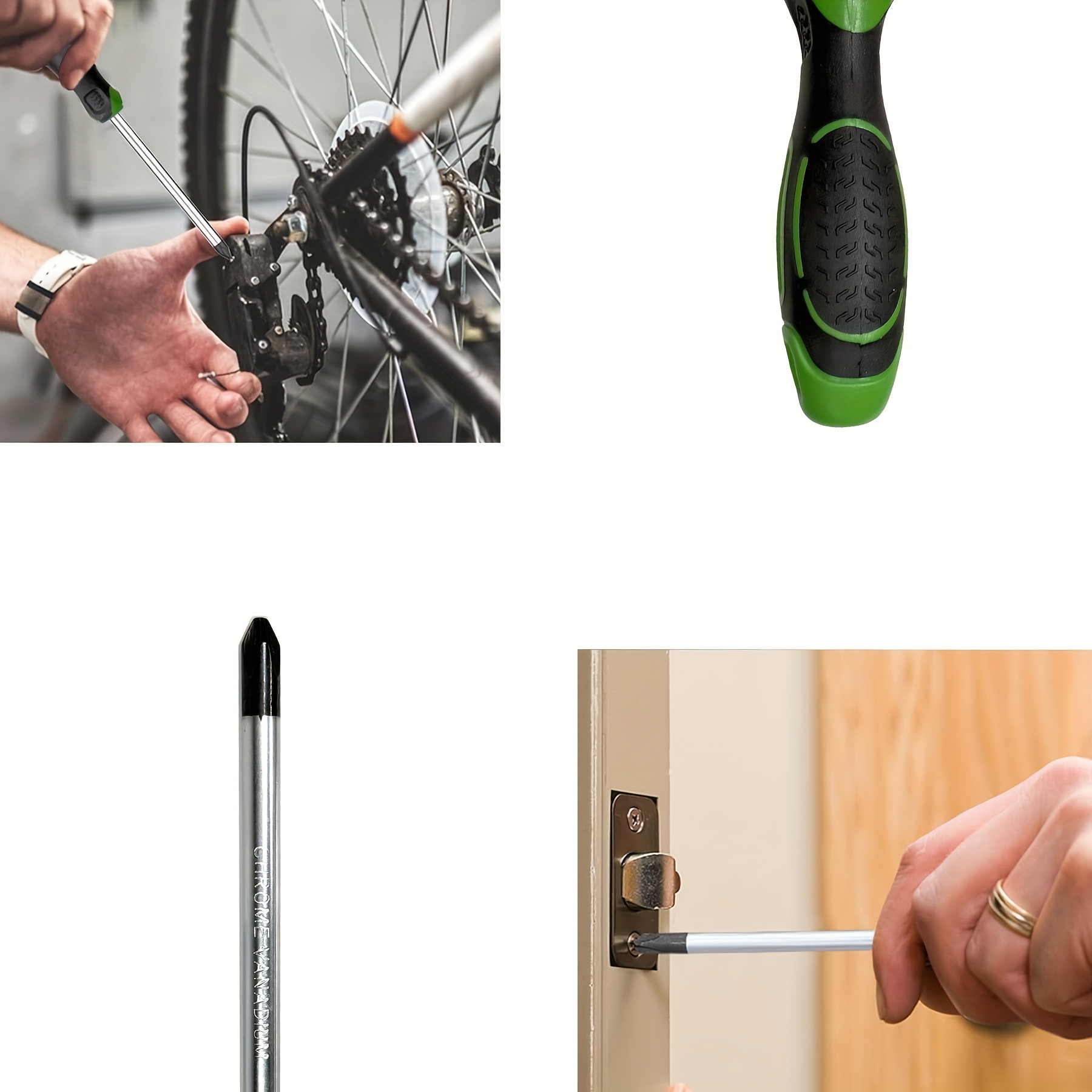 6pcs magnetic screwdriver set 3 phillips 3 flat heads 3 4 6 lengths non slip handles handy screwdriver tool kit for repairs Product details 3