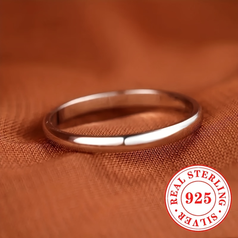 925 Sterling Silver Wide Face Band Ring, Versatile