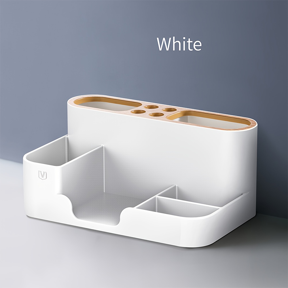 A Multifunctional Storage Box For Office Desks, This Organizer Features Compartments For Stationery And Used In Settings, Desk & Drawer Organizer For Home Storage