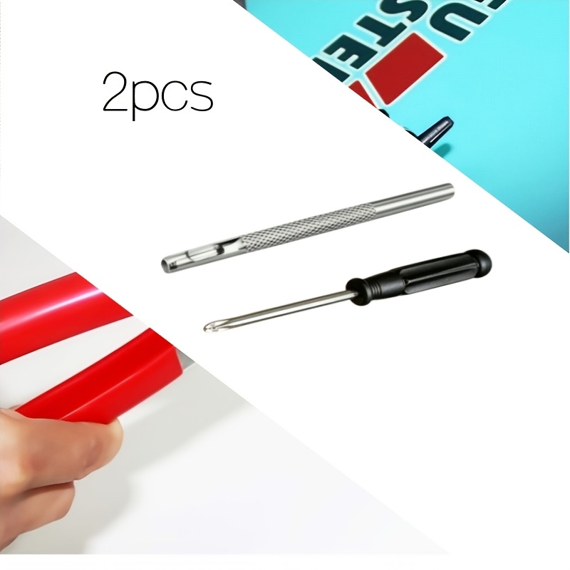 TEMU 2pcs Set (heavy-duty Carbon Steel Manual Hole Punch Tool + Mini Screwdriver), Hole Punch Kit And Ergonomic - Precision, Suitable For Watch