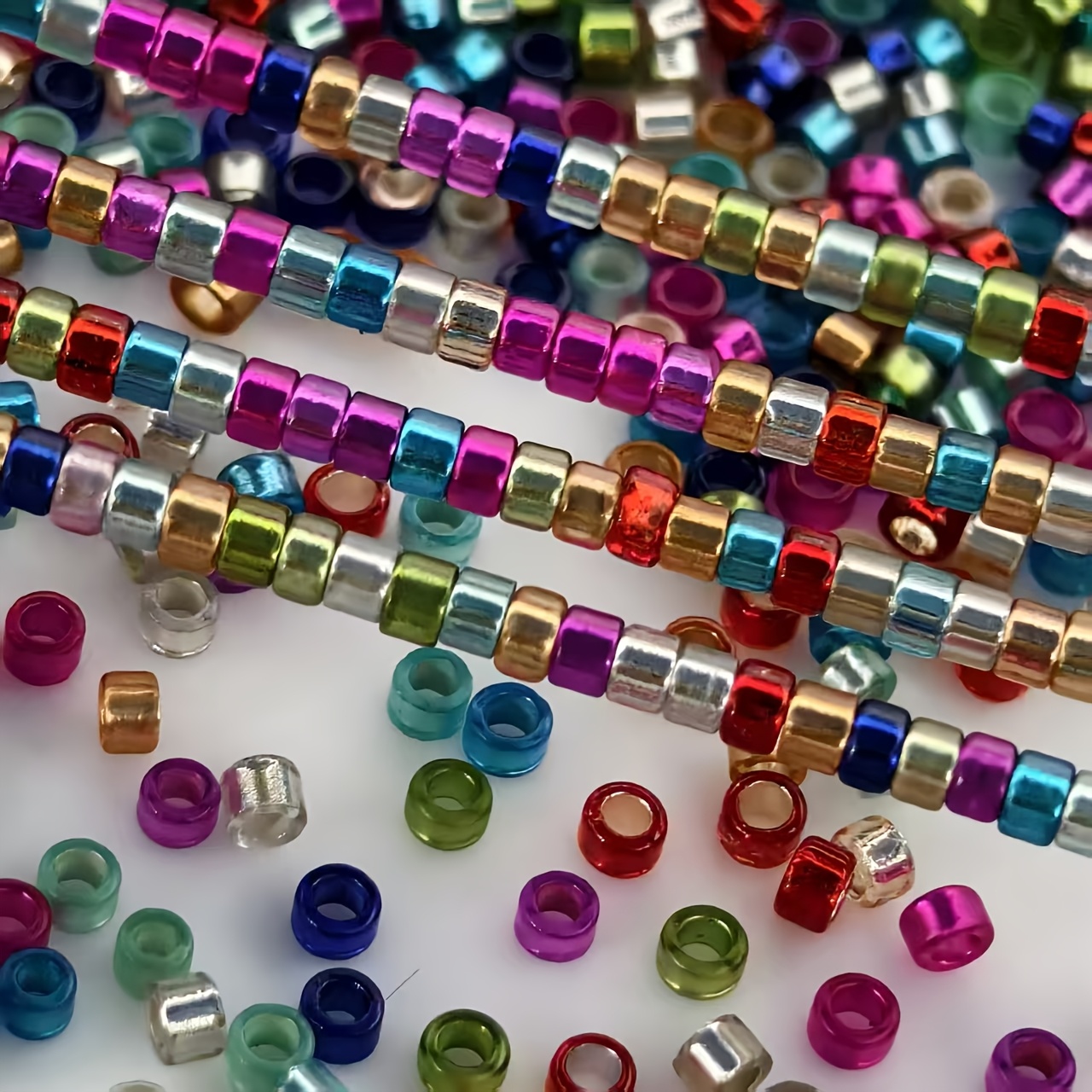 TEMU 1910pcs 2.5mm Bohemian Glass Seed Beads, 16 Kinds Of Bright Solid Colors Handmade Jewelry Materials, High-quality Beads, Suitable For Making