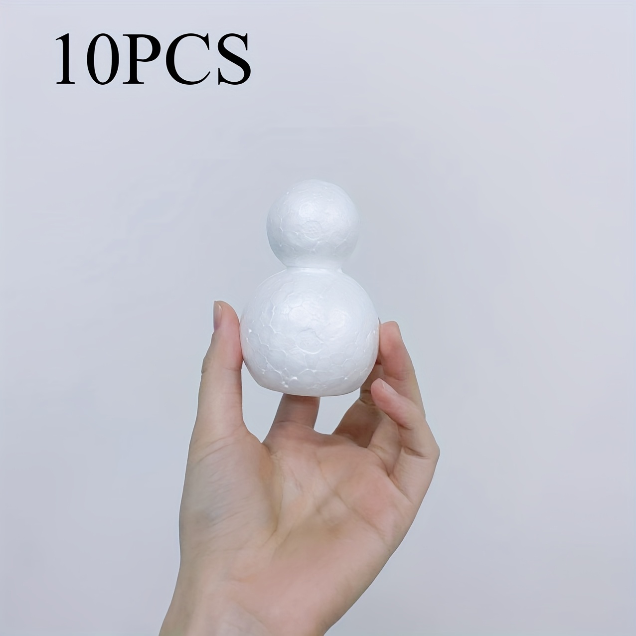 Image of 10 Handmade Foam Snowman Balls, 3d Foam Snowman Kit, Suitable For Christmas Decorations, Holiday And Tree Hangings, Home And Window Decoration Handmade Supplies