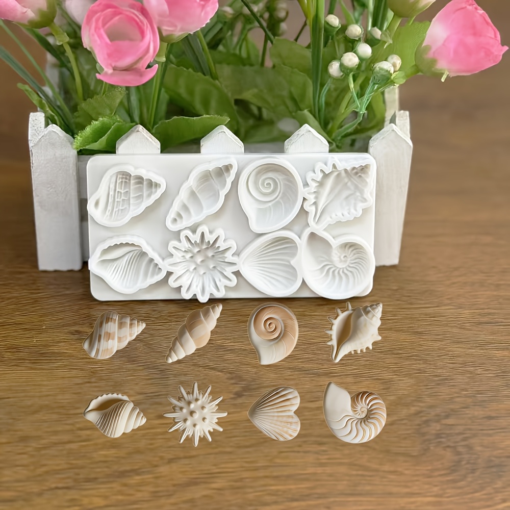 Seashell Conch-shaped Baking Mold, Easy To Demold. Suitable For Chocolate Mousse, , Jelly Candies. Creative Silicone Mold, Resin Mold, Biscuit Mold