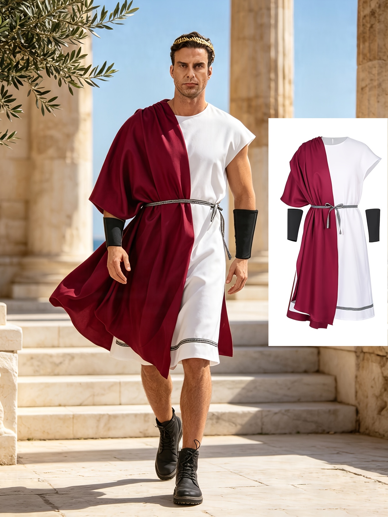 ancient greek dress up sold on Temu Australia