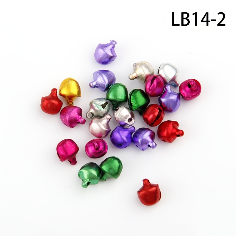 TEMU 50/100pcs Colorful Christmas Bells Diy Craft Jewelry Party Decoration Pendant