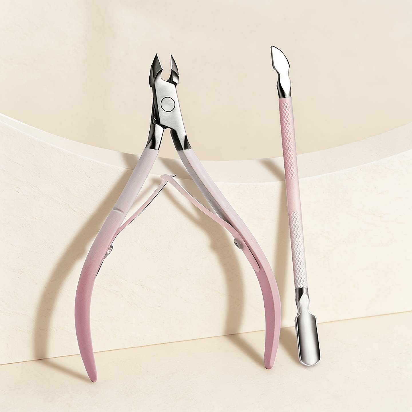 2pcs Set Cuticle Nail Salon Special Dead Skin Cuticle Hangnail Scissors Pliers Manicure Nail Tools