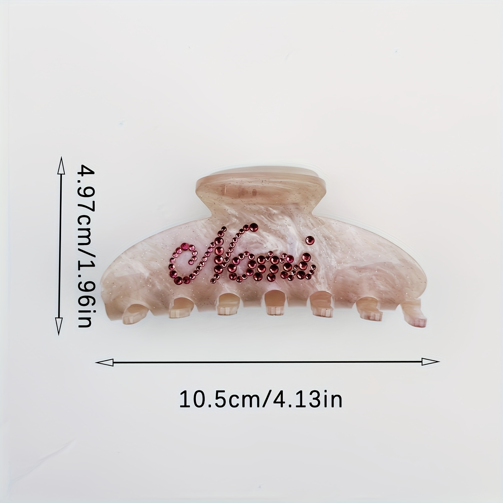 1pc personalized name hair clip for women custom   oval hairpin with multi color options elegant wedding bridesmaid mother s day christmas gift fits   hair special occasion sparkling     accessory gift     fine     Product details 14