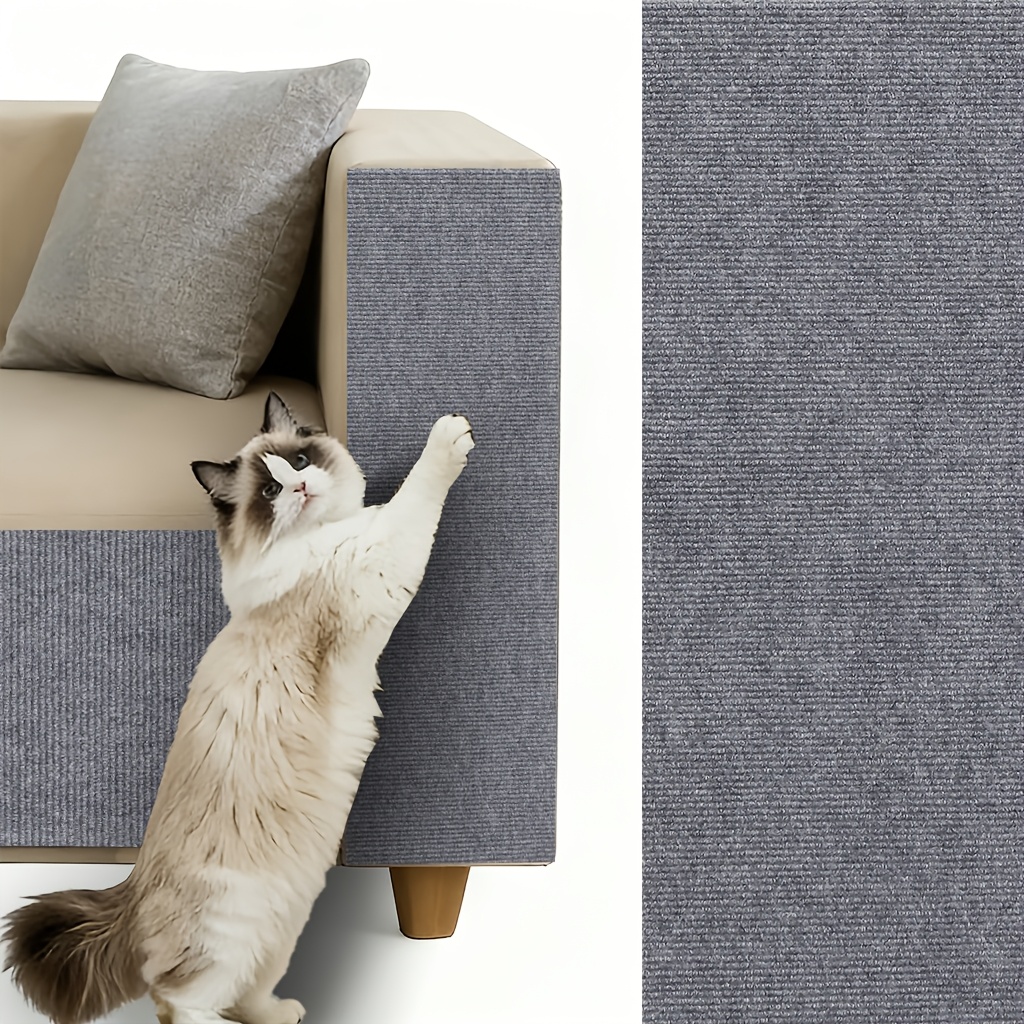 TEMU Versatile And Durable Cat Scratching Board, Interactive Pet Cat Climbing Mat, Pack For Wall & Furniture, Cat Scratching Mat Self Adhesive, Cat