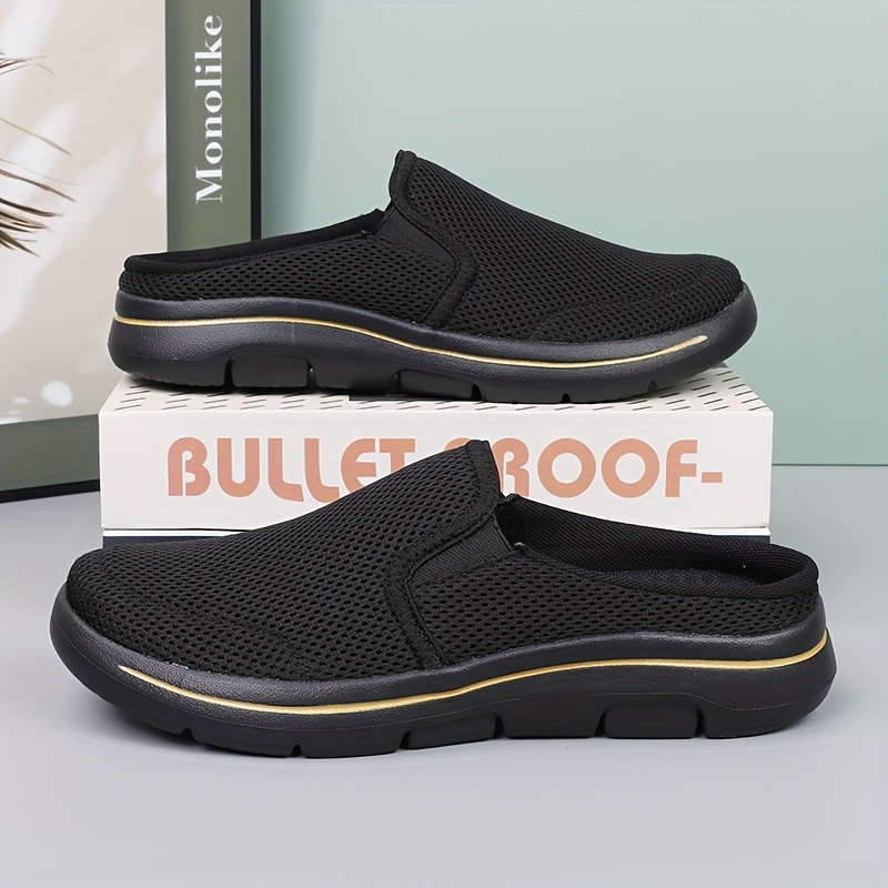 Image of Men's Plus Size Breathable Comfortable Soft Mule Slipper Half-sole Casual Fashion Outdoor Indoor Home Half-sole Slipper