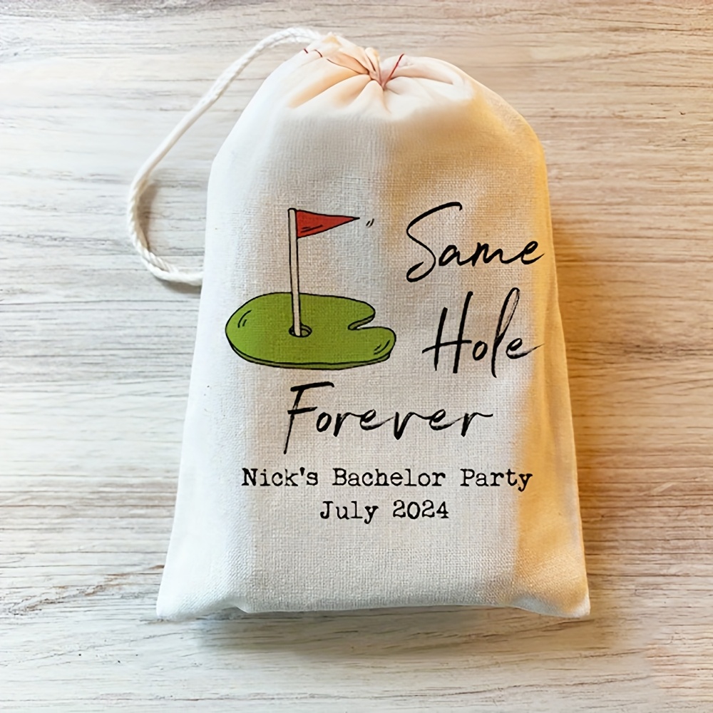 TEMU 5pcs Personalized Custom Same Hole Swing Hangover Recovery Survival Kit Bags Golfing Golf Themed Bachelorette Bachelor Party Wedding Engagement