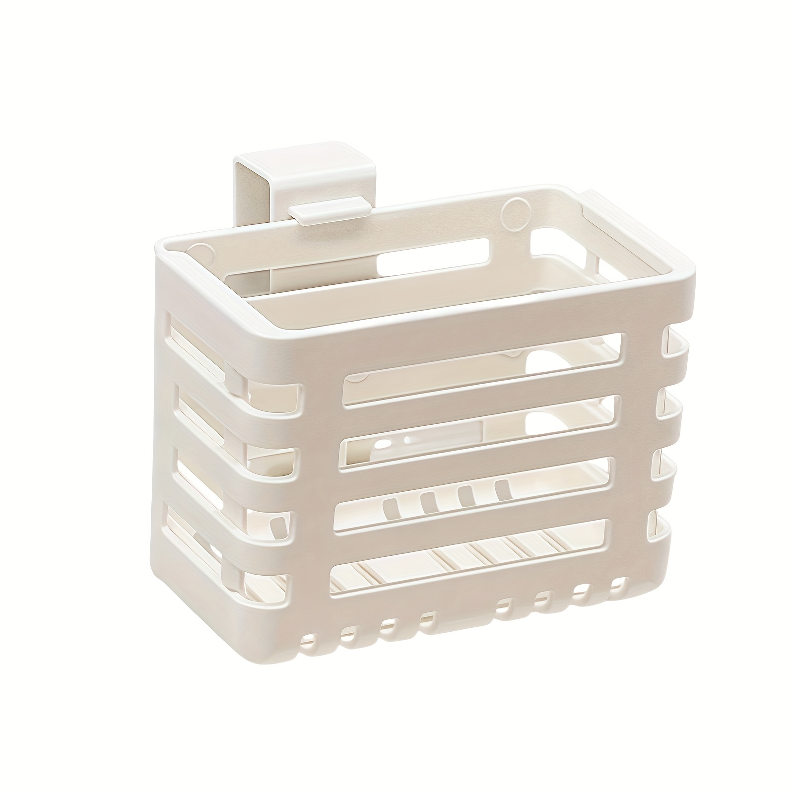[retractable Adjustable] Multifunctional No-drill Hanging Basket - Universal Bathroom/kitchen/refrigerator/dormitory Storage Rack | Cabinet Door Shelf For Toiletries/stationery/phone