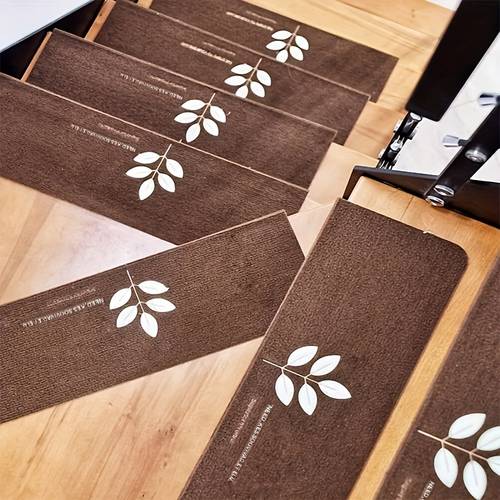 5 15pcs carpet stair treads indoor stair runners for wooden steps self stair tread staircase quick to noise reduction floor stair carpets treads for protecting elders and hotel stair decor