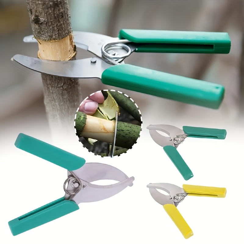 

Precision Pruning, Professional Stainless Steel Grafting Tool Set With Cutter - Ideal For Fruit Trees & , Pruning Scissors