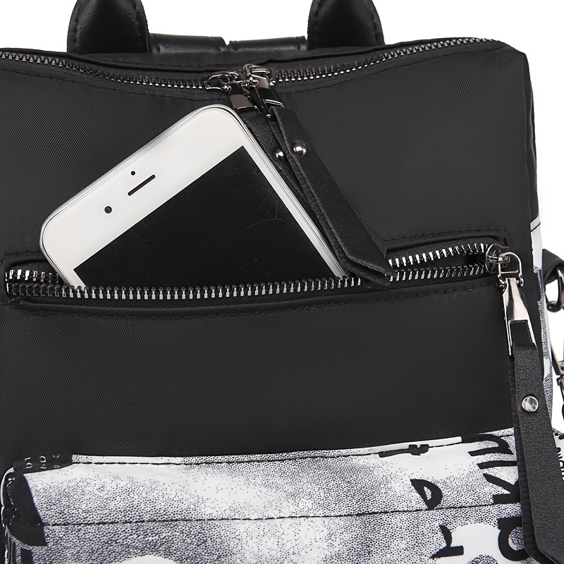 womens and mens fashion backpack large capacity multi functional waterproof commuting backpack suitable for leisure and multiple   details 6