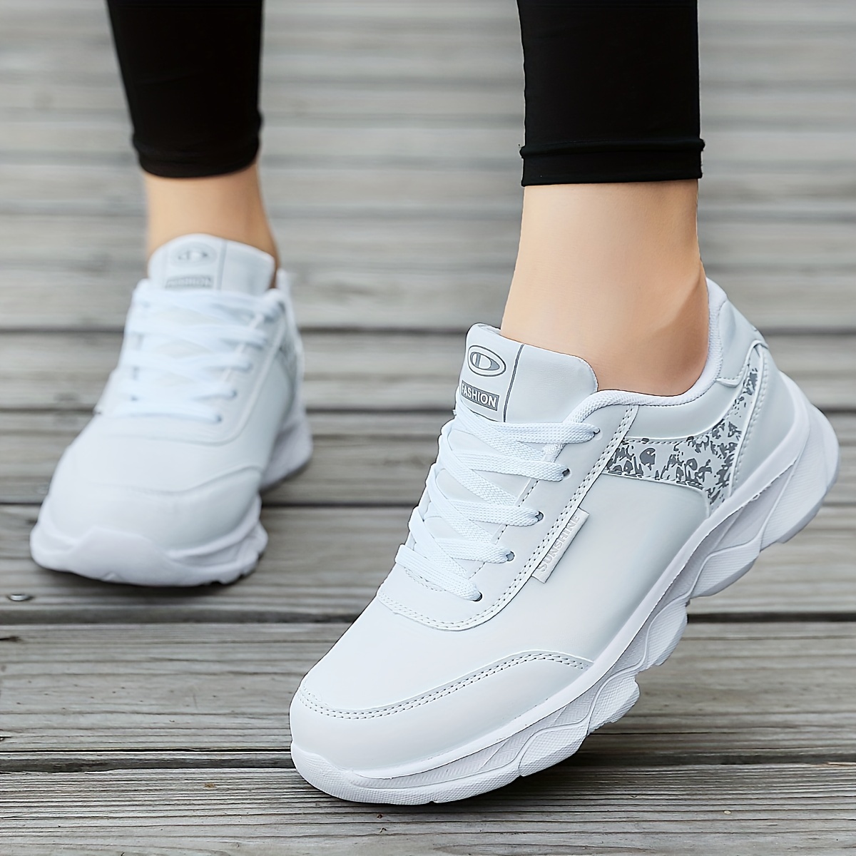 [Breathable Casual Sneakers] Breathable Lightweight Casual Women's Sneakers - Lace-up Travel Running Shoes - Low-top Single Shoes