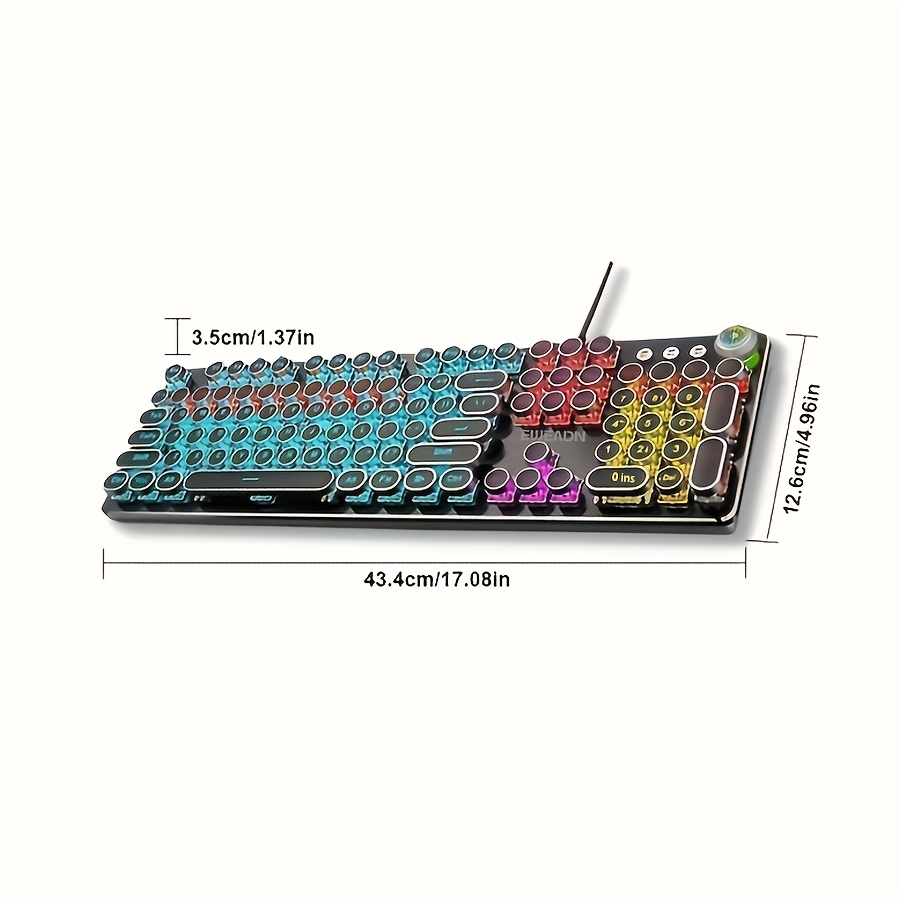 Clavier gaming mécanique eweadn style machine à écrire rétro_voghion.com