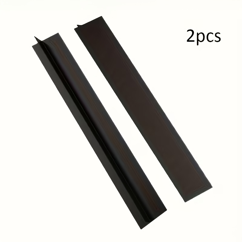 2 pack t shaped silicone seal strips heat resistant 21 inches metal friendly stain resistant ideal for kitchen countertops ovens and dishwashers white black gray