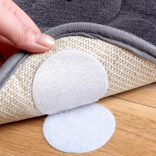 18 pairs heavy duty anti pads suitable for entryway bedroom door reusable self hook and loop tape with pc backing protectors for floors vinyl use