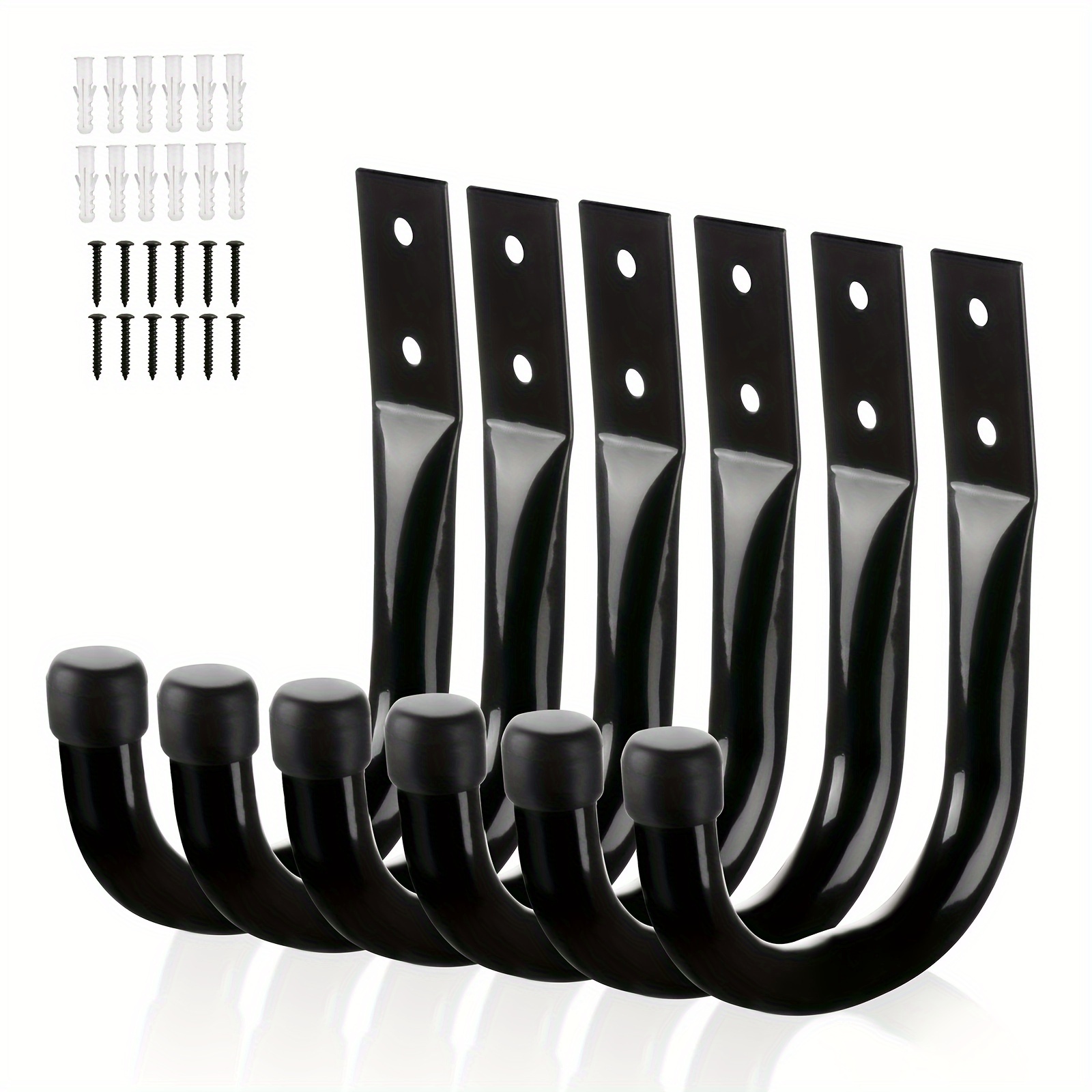 

6pcs Heavy- J- Storage Set - Metal For , Bikes & Ladders - ,