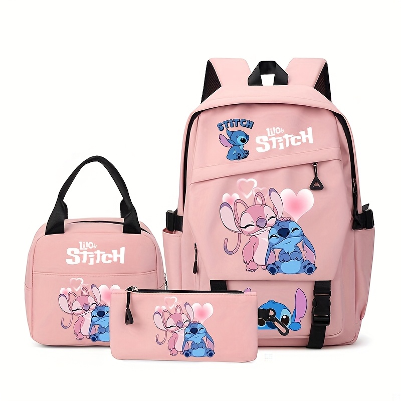 Rexmore 3-teiliges Mädchen-Rucksack-Set Mit Lunchbox & Federmäppchen - Blumendruck