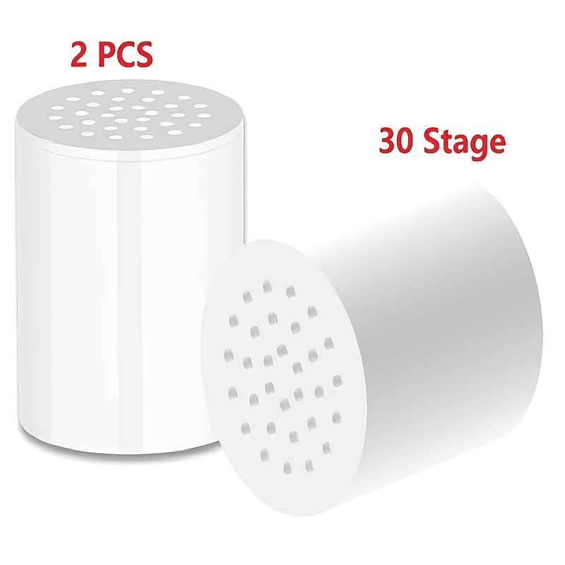 Image of 30 Stage Shower Filter Universal Replacement Cartridge Removes , Fluoride, And Other , Restores Ph Balance, Reduces Dry, Itchy Skin, And More