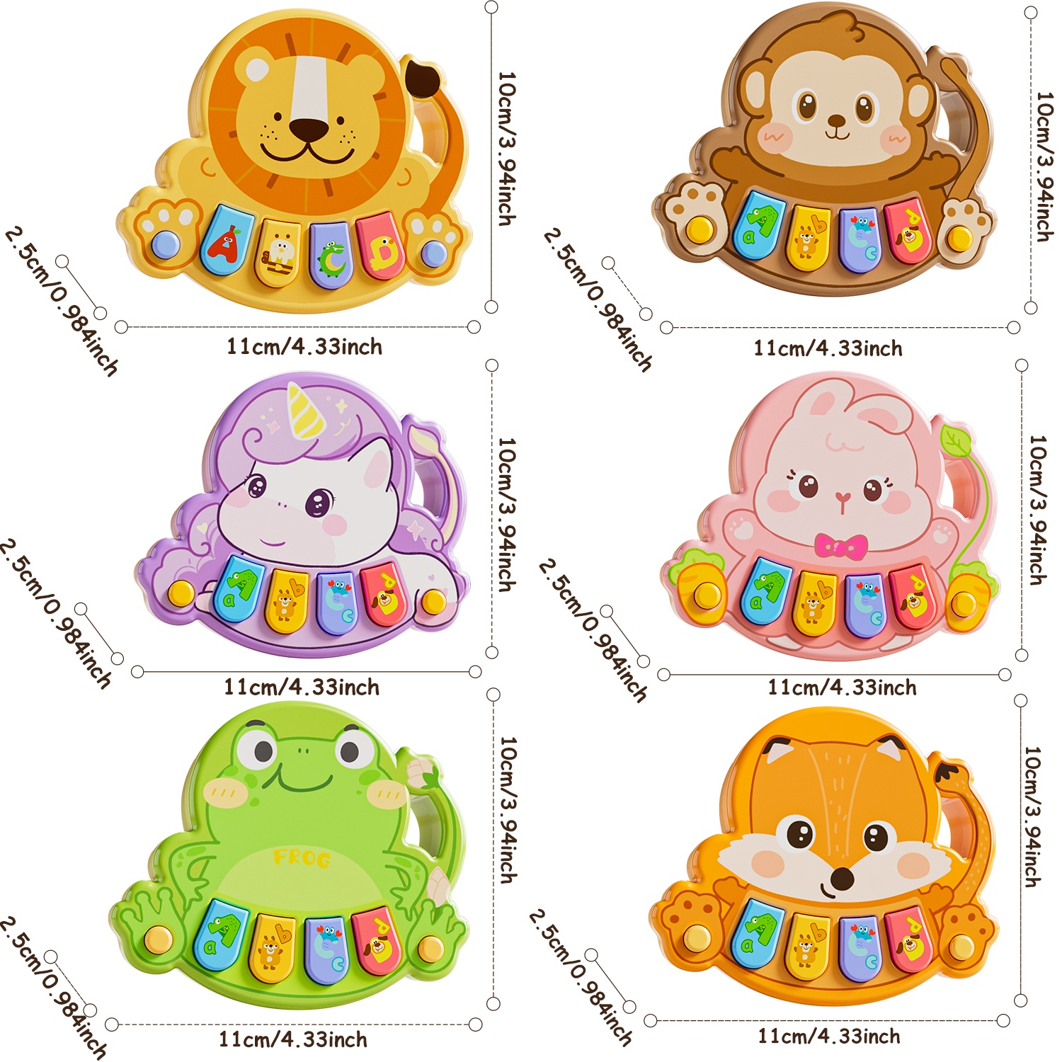 Colorful Piano for Early Learning - Safe Musical Toy