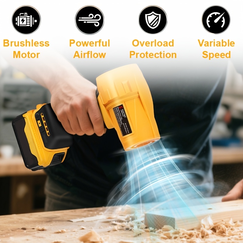 Electric Brushless Air Blower (Tool Solely - No Battery) 50000RPM Goddess Car Dryer Dust Blowing Tools for Clearing Leaves Snow