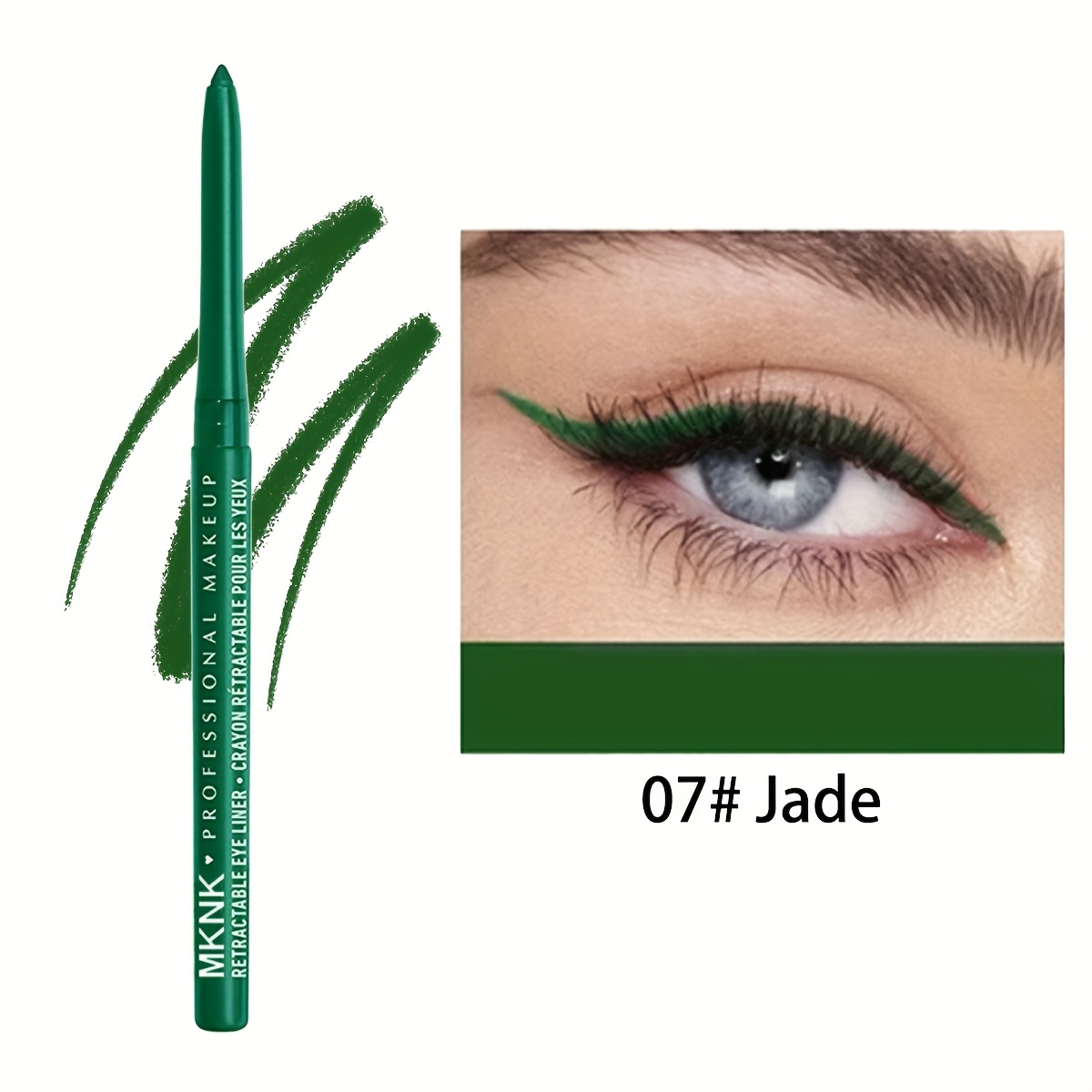 6 color automatic no sharpen eyeliner pencil waterproof and smudge proof long   application     eyeliner Product details 8