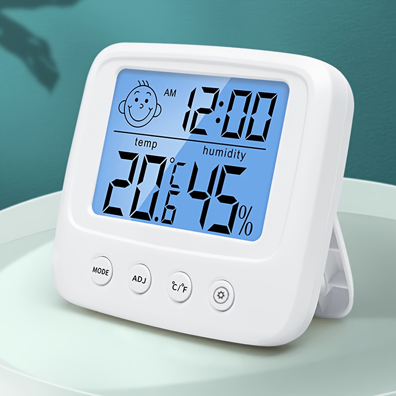 TEMU Digital Thermometer And Hygrometer, Compact Digital Thermometer And Hygrometer, Lcd Display Humidity/temperature Digital Thermometers,