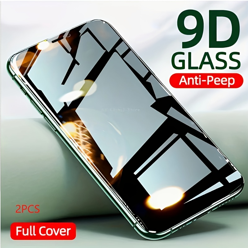 

2pcs 9d Anti-peeping Tempered Glass Privacy Screen Protection Film Full Coverage Screen Protection Film Suitable For Iphone 7/8 Plus/x/xr/xs Max/11/12/14/15/16 Pro Max